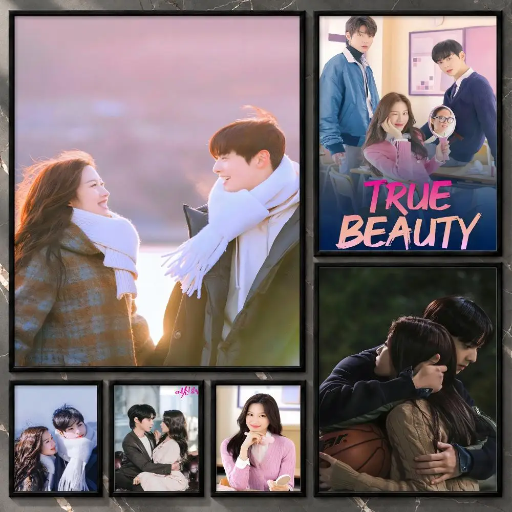 Television-Character-Narrative-Streaming-Atmospheric True Beauty Poster Aesthetic Unframed Wall Prints for Bedroom & Living Room
