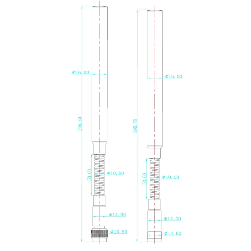 Imagem -03 - Antena Tática do Gooseneck de Omni Antena Externa do Ganho Alto Lte 4g 8002700mhz 580600mhz 805825mhz Cabeça Masculina de Sma Tnc