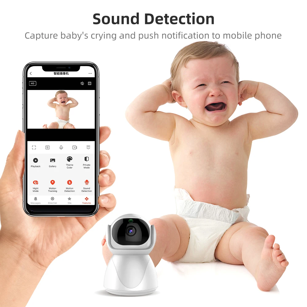 2.4G/5G Tuya WiFi Camera Smart Home Indoor Wireless Telecamera di sorveglianza di sicurezza Auto Tracking Baby Monitor CCTV IP Camera