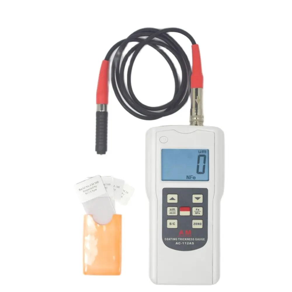 AC-112AS Aluminium / Chrome Coating Thickness Gauge Paint Thickness Meter Measuring Range 0~1250um