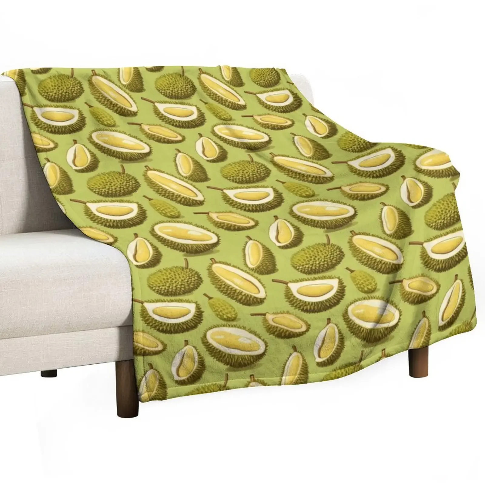 Durian lover Throw Blanket Soft Nap Blankets