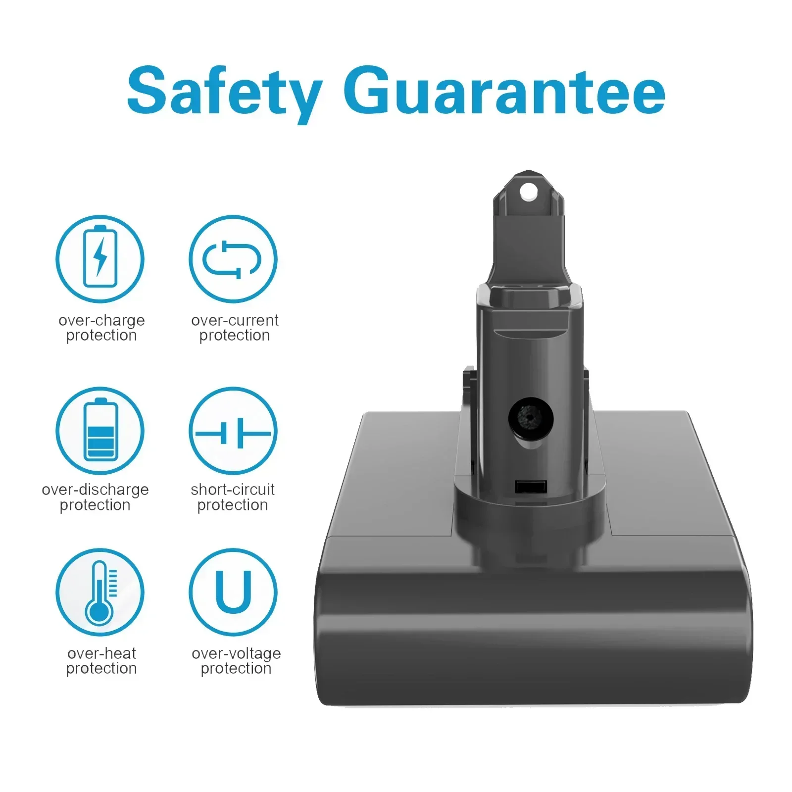 New Type-B Battery 22.2V 9800mAh Li-ion Vacuum Battery for Dyson DC35 DC45 DC31B DC34 DC44 Animal DC56 DC57 (Only Fit Type B)