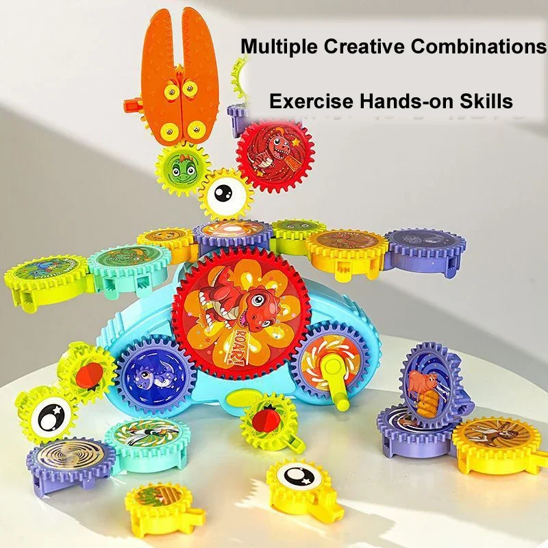 Montessori Elektryczne Klocki Konstrukcyjne Zestaw Narzędzi dla Dzieci Zabawka dla Malucha Zabawka Edukacyjna STEM dla Chłopców i Dziewczynek Prezent