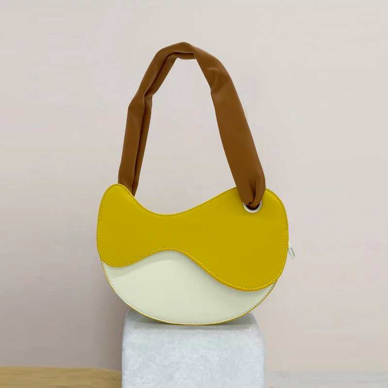 Imagem -04 - Bolsas de Sela de Onda Contrastante para Mulheres Bolsa Cosmético Exclusivo de Alta Sense Flap Mini Box Bolsas Bonitos Nova Tendência 2023