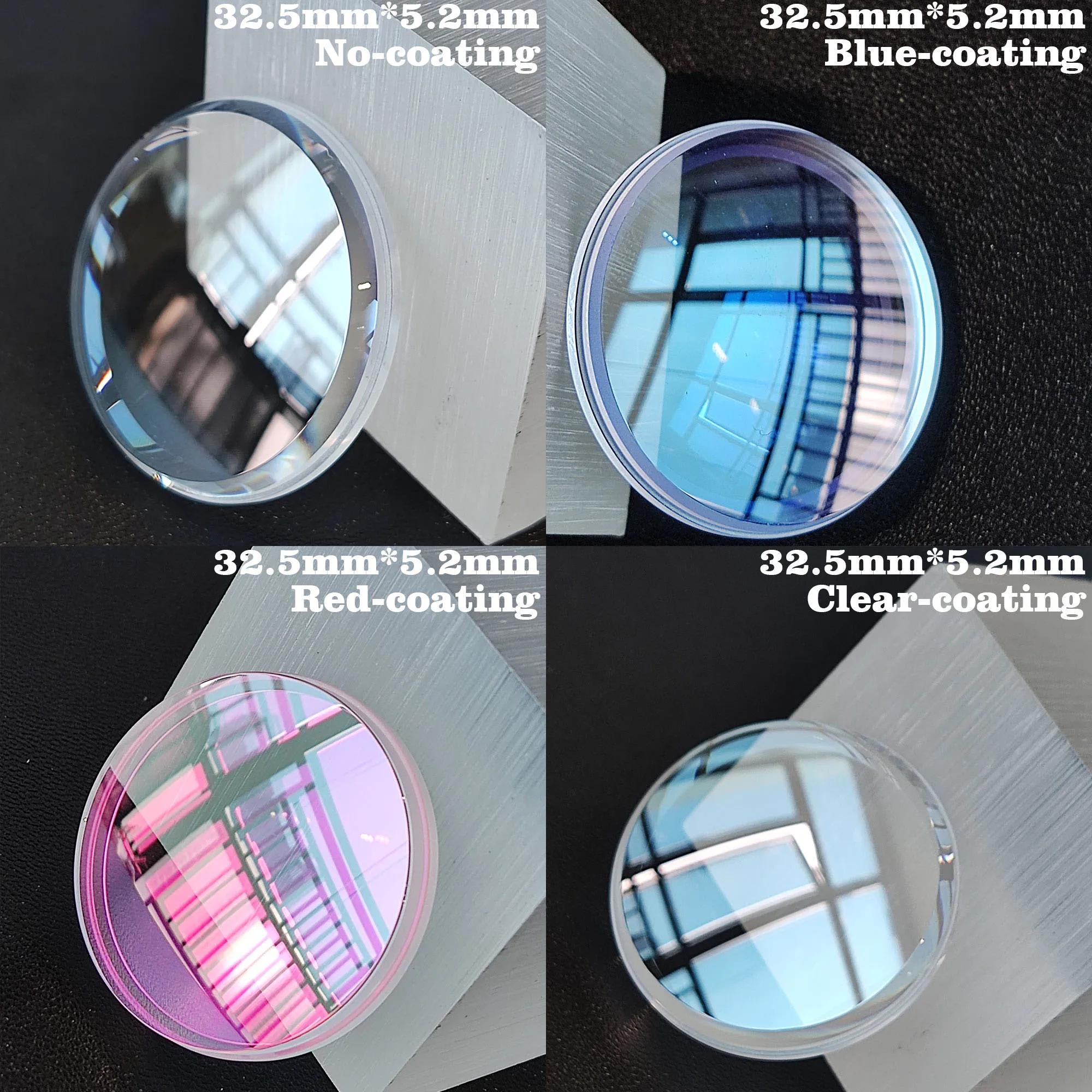 Sapphire Glass For SRP777 SRPC25 SRPC91 SRPA21 SRPD23 SNA411P1 SRPB51 SUN019 SUN023 Parts 32mm*4.5mm Double Domed Watch Glass