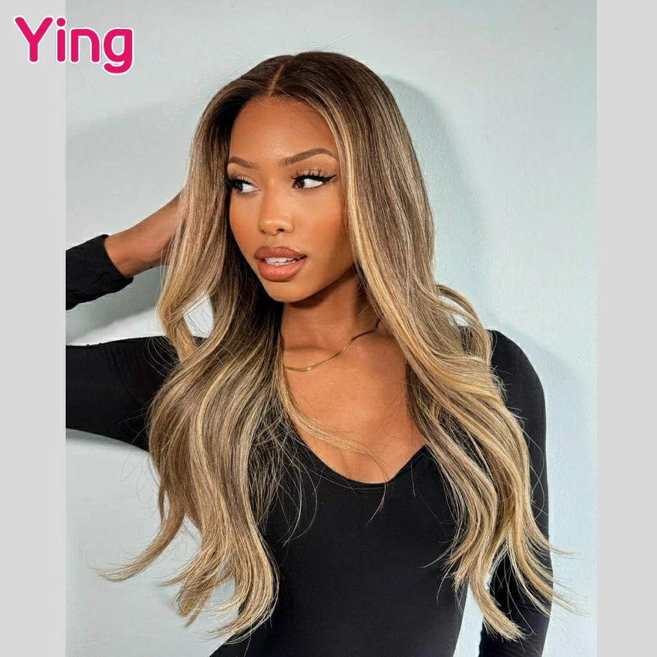 Ying Body Wave Highlight Flaxen 13x4 Lace Front Human Hair Wigs Brazilian Remy 613 Wig 13x6 Lace Frontal Wig PrePlucked