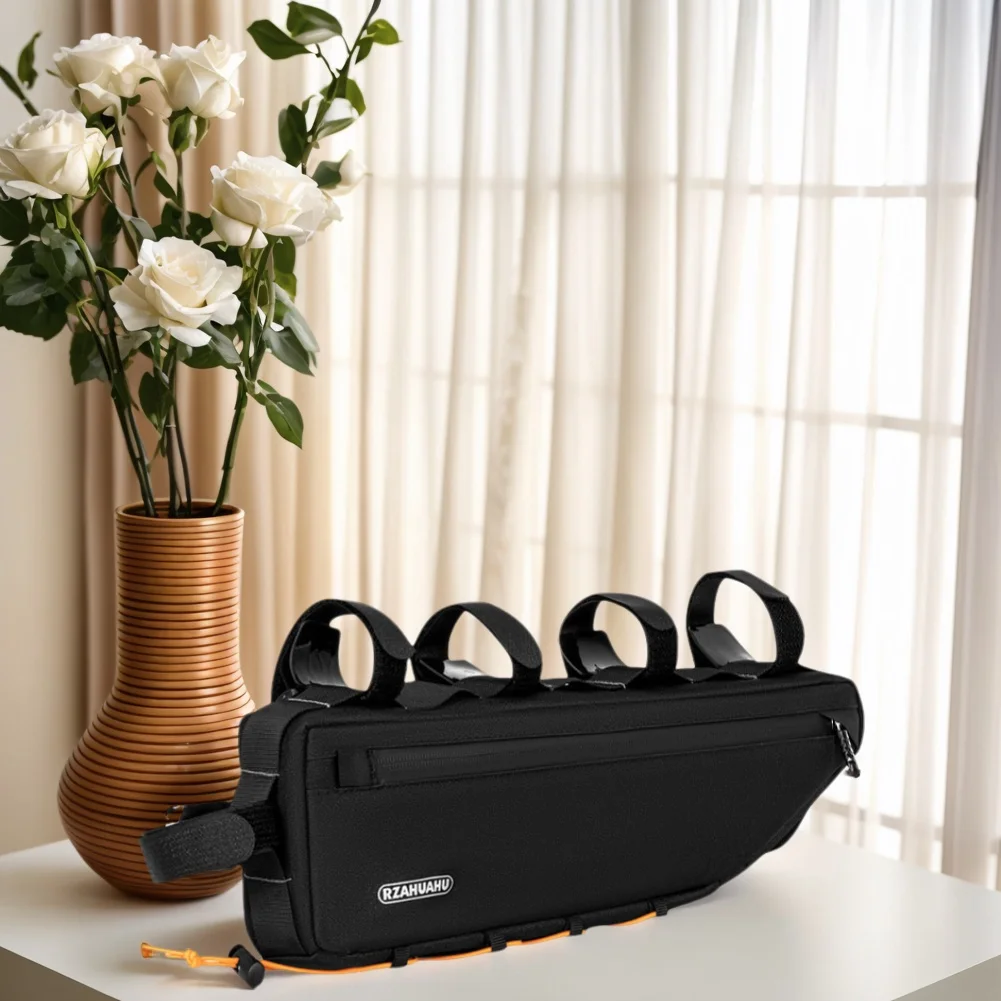 

Cycling Bicycle Top Tube Bag with Waterproof Polyester Material Lightweight Design and Easy Installation for Long Rides