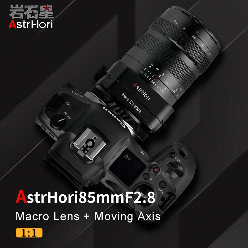 AstrHori 85mm F2.8 Full Frame Macro Tilt-shift Lente Manual para Sony E Nikon Z Fuji X Canon R RF EOSR Leica L Sigma L Mount