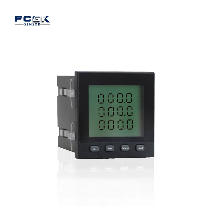 FCGK CKD4E9SYC three phase lcd multifunction power meter AC 220V 380V 5A power energy monitor meter