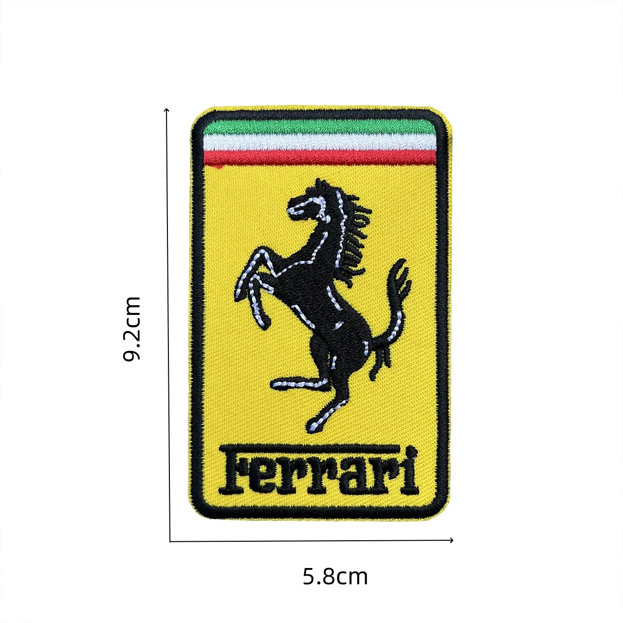 Adhesivo de moda/adhesivo termofusible Ferrari F1 bordado Logo bolsa de ropa pegatinas de decoración para Ferrari SP1 812 F40 F12TDF SF90
