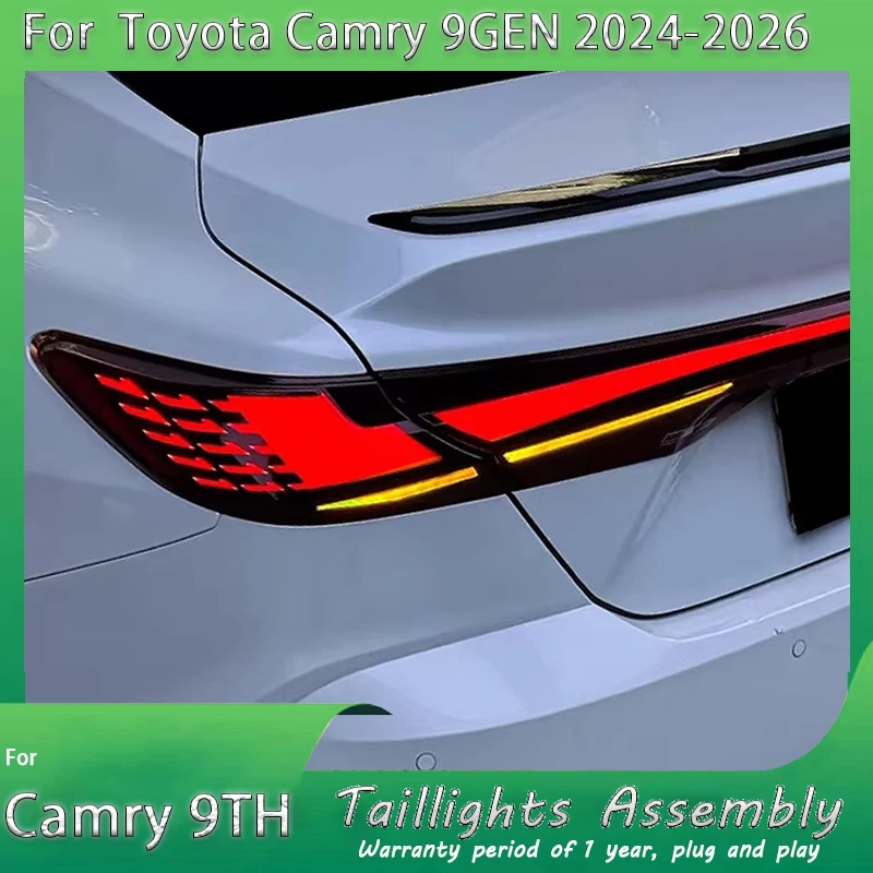 Car Lights For Honda 9th Gen camry 2024-2026 LED Tail Lamp Dynamic Turn Signal Light Car Through Taillights Assembly
