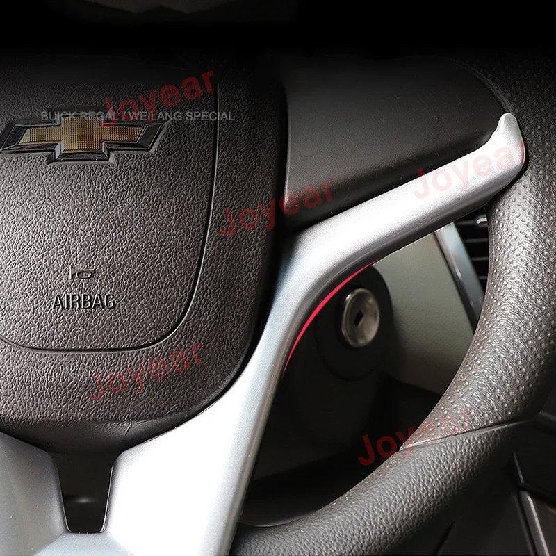 Stiker krom Trim penutup Panel roda kemudi mobil untuk Chevrolet Cruze 2009-2015 penutup Aksesori Interior Trim dekoratif