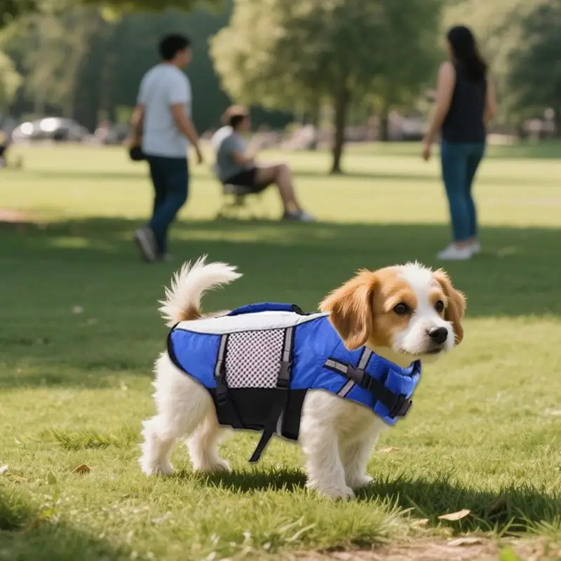

Dog Life Vest Dog Floating Vest Flotation Support With Reflective Strips For During Water Beach Pool Kayak Boating Outdoor