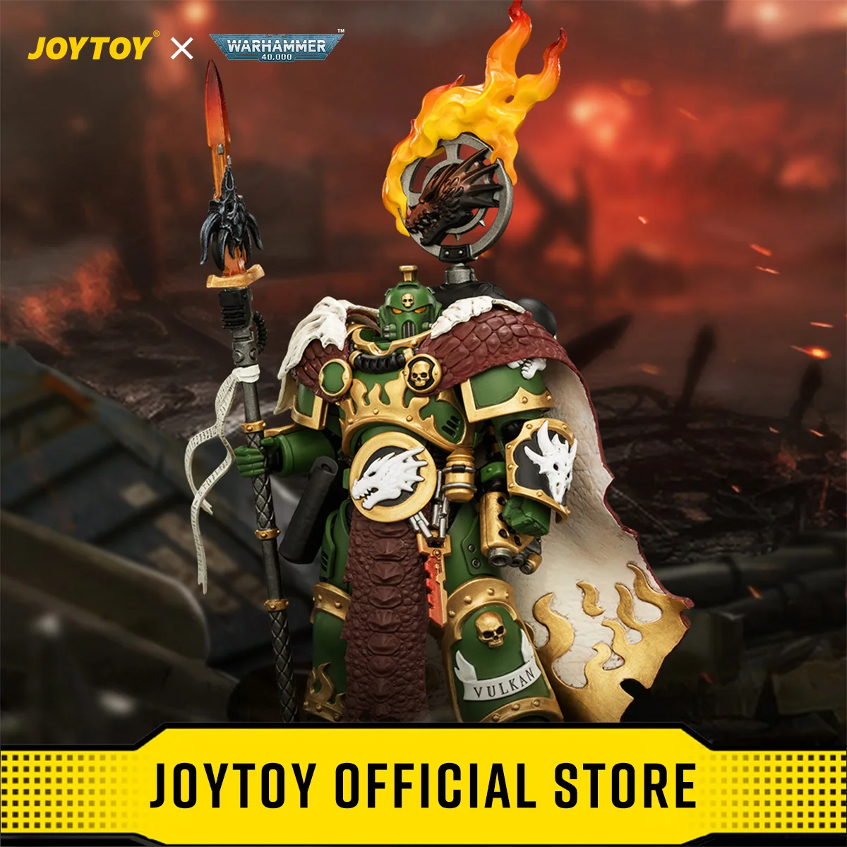figurines-d'action-joytoy-warhammer-40000-1-18-salamanders-vulkan-he'stan-le-pere-de-la-forge-avec-la-lance-de-vulkan