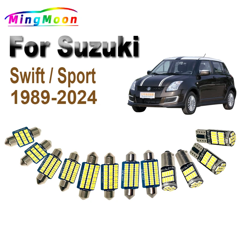 LED Bulb For Suzuki Swift 1989- 2017 2018 2019 2020 2021 2022 2023 2024 Car Accessories Interior Dome Map Trunk Plate Light Kit