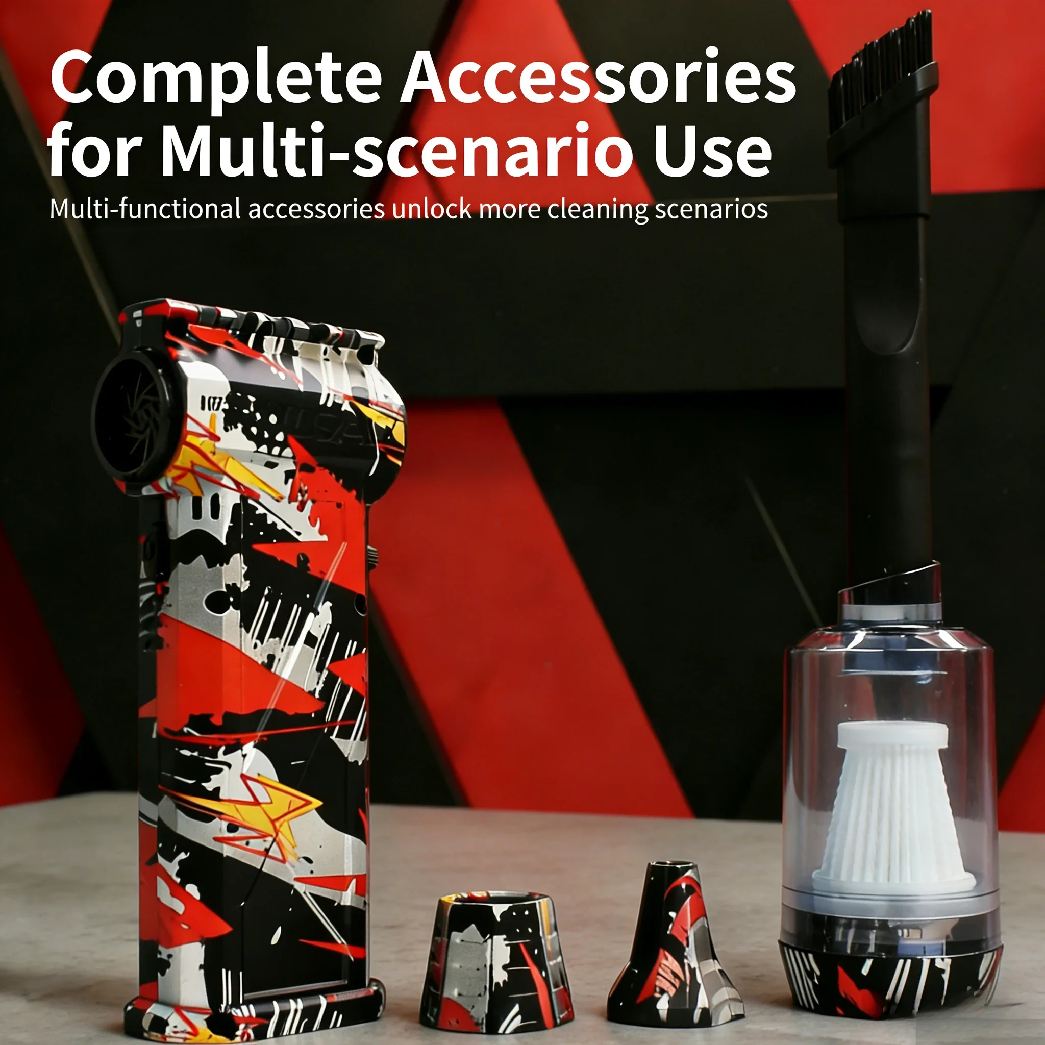 

L3 Powerful Air Hair Dryer, 250,000 RPM, wind speed 53m/s, rechargeable，Vacuum cleaner with suction function，brushless motor.