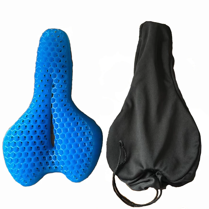 Breathable Bicycle Saddle Seat Cover For Long-Distance Travel With Honeycomb Structure