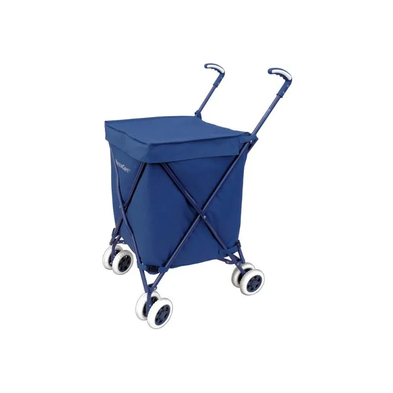 Transit -The Original Patented Folding Shopping and Utility Cart, Water-Resistant Heavy-Duty Canvas with Cover, Double Front