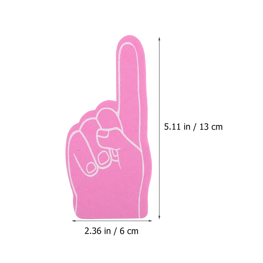 

12pcs Foam Finger Props Soft Reusable Cheerleading Supplies For Sports Events Party Favors Noise Makers Giant Foam Hands