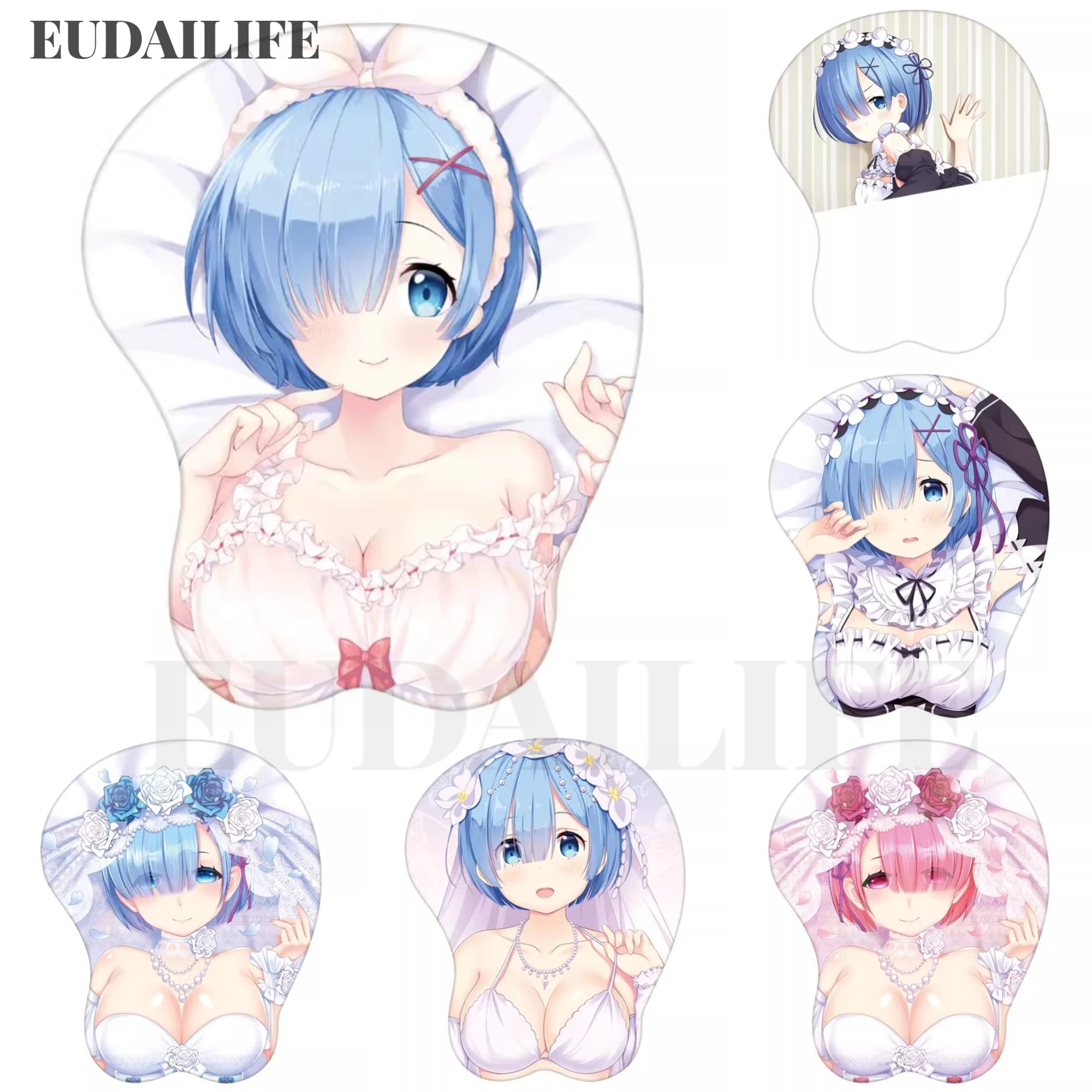 

Rem Re Zero 3D коврик для мыши подставка для рук и запястья коврик для мыши силиконовый грудь Oppai мягкий игровой коврик для мыши сексуальная офисная работа отаку рождественский подарок