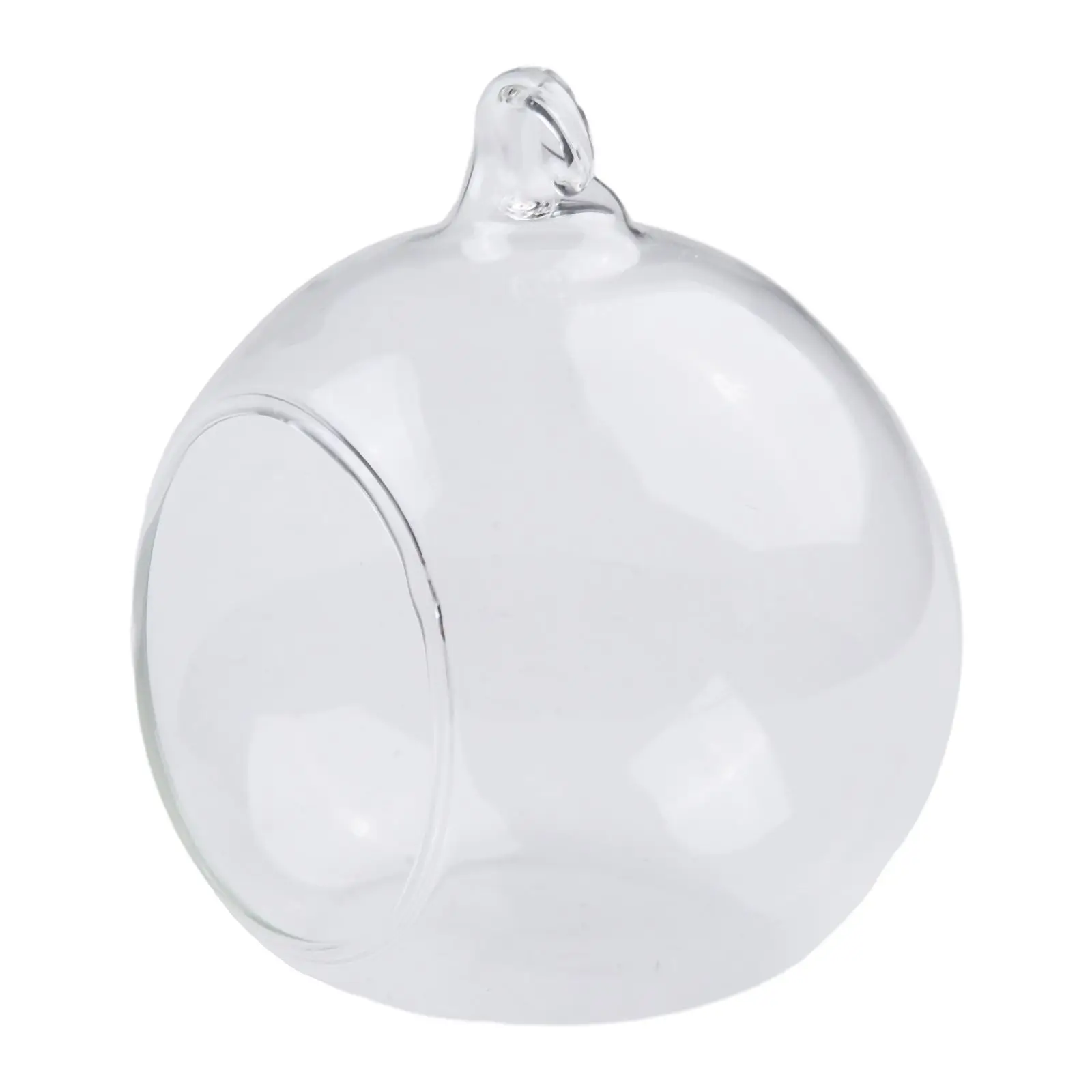 Garden Home Glass Ball Hanging Plant Pots Vase Wedding Container Decoration Flat Bottom Flower Indoor Ornament