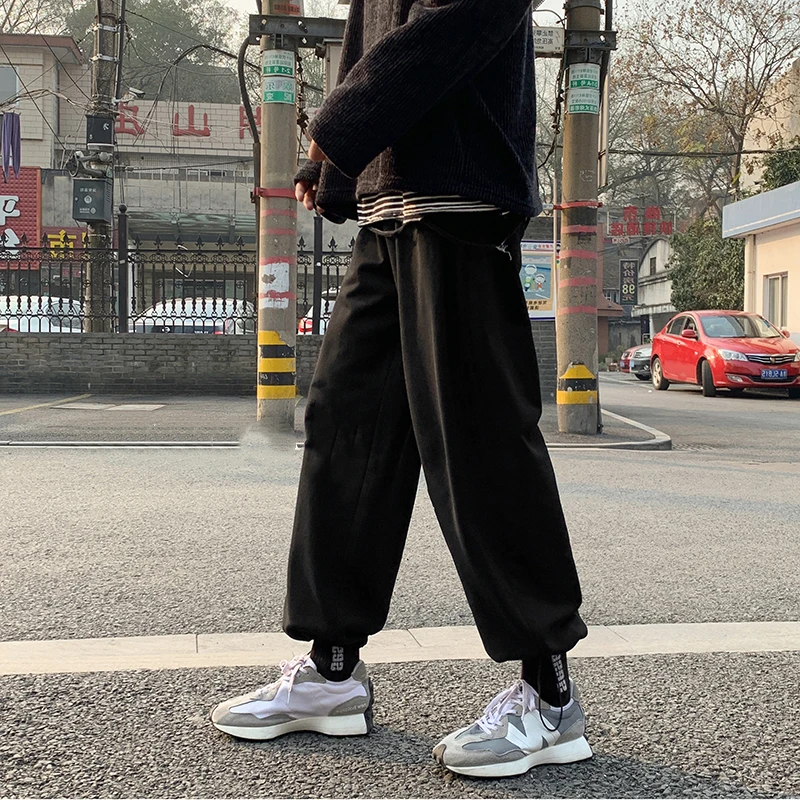 

Мужские повседневные брюки свободного кроя с эластичным поясом на резинке, молодежные, витализирующие, всесезонные, хлопковые.