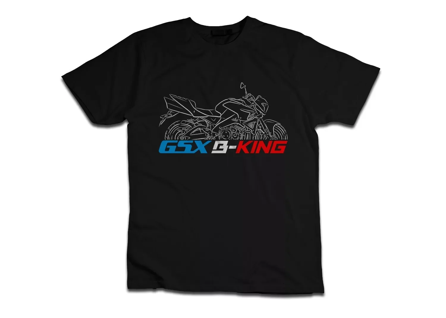 

GSX1300 B-King Motorcycle T shirt Graphic Casual Summer Short Sleeves 100% Cotton Cool Tee