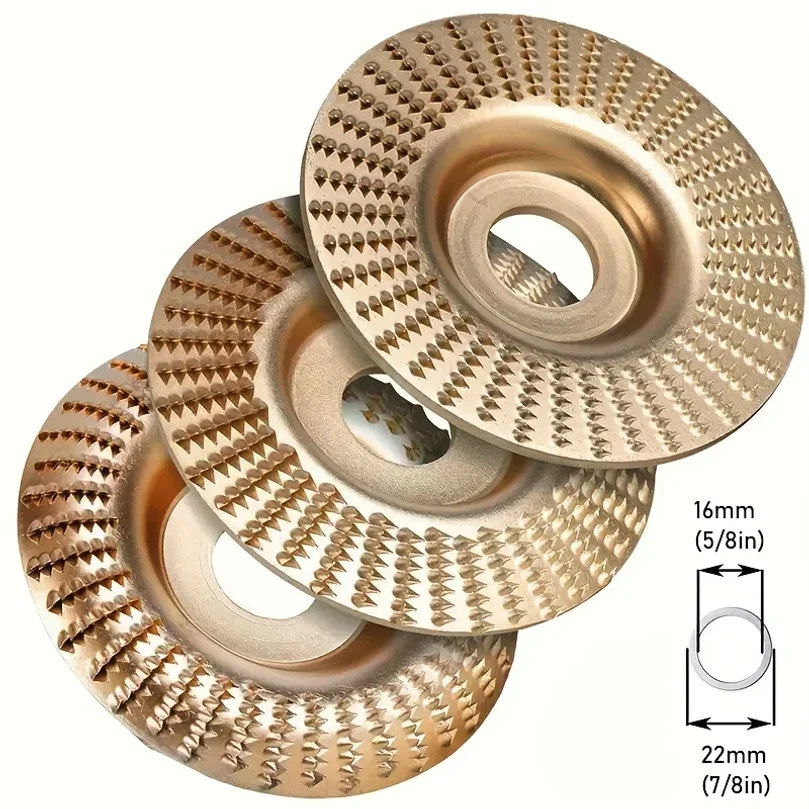 Woodworking Wood Carving Polishing Wheel Rotary Disc Angle Grinder Shaping Tool Abrasive Disc Carving Sanding Tools Diameter 16m