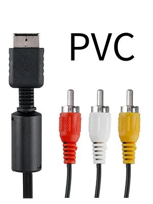 6 Feet AV to RCA Composite Replacement Cable for PS2 PS3 Sony Playstation 2 3 TV Monitor Stable Audio Video Wire Adapter