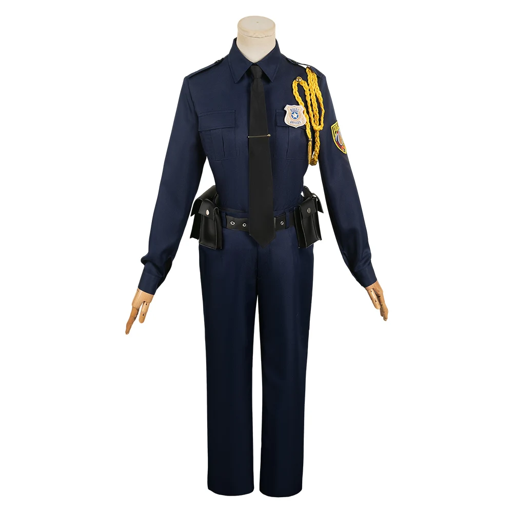 Nick Judy Cosplay Costume Cartoon Rabbit ZPD Officer Fantasy Adult Women Police Uniform Outfits Halloween Carnival Party Suit