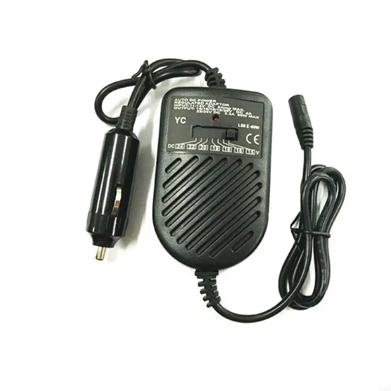 T3EF for DC 80W Car Auto Universal Power Supply Adapter Set For Laptop Notebo