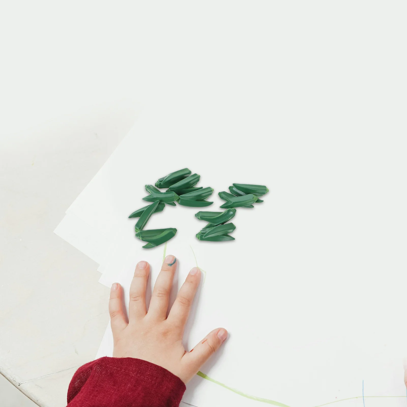 

10Pcs Autumn Okra Miniature Resin Vegetables for Dollhouse Kitchen Pretend Food Miniature Accessories Decoration