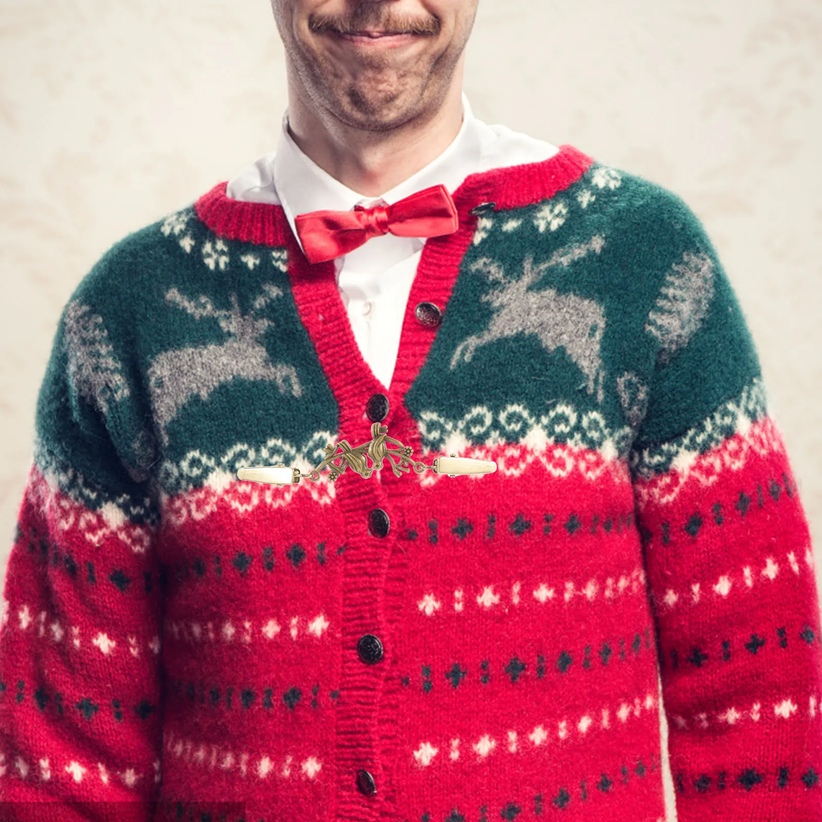 

6Pcs Vintage Shawl Clips Cardigan Dress Collar Clips Elegant Clothing Accessory for Wedding Party Casual Formal