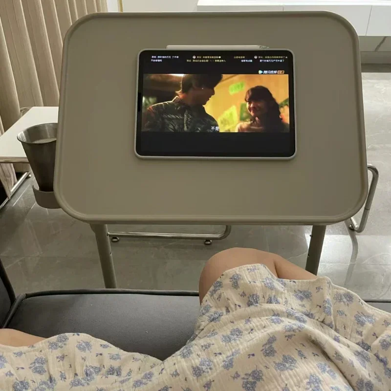 Learning Adjustable Lifting FoldingTable Household Small Table Bedroom Bedside Table Movable Side Tables Movable Bed Small Table