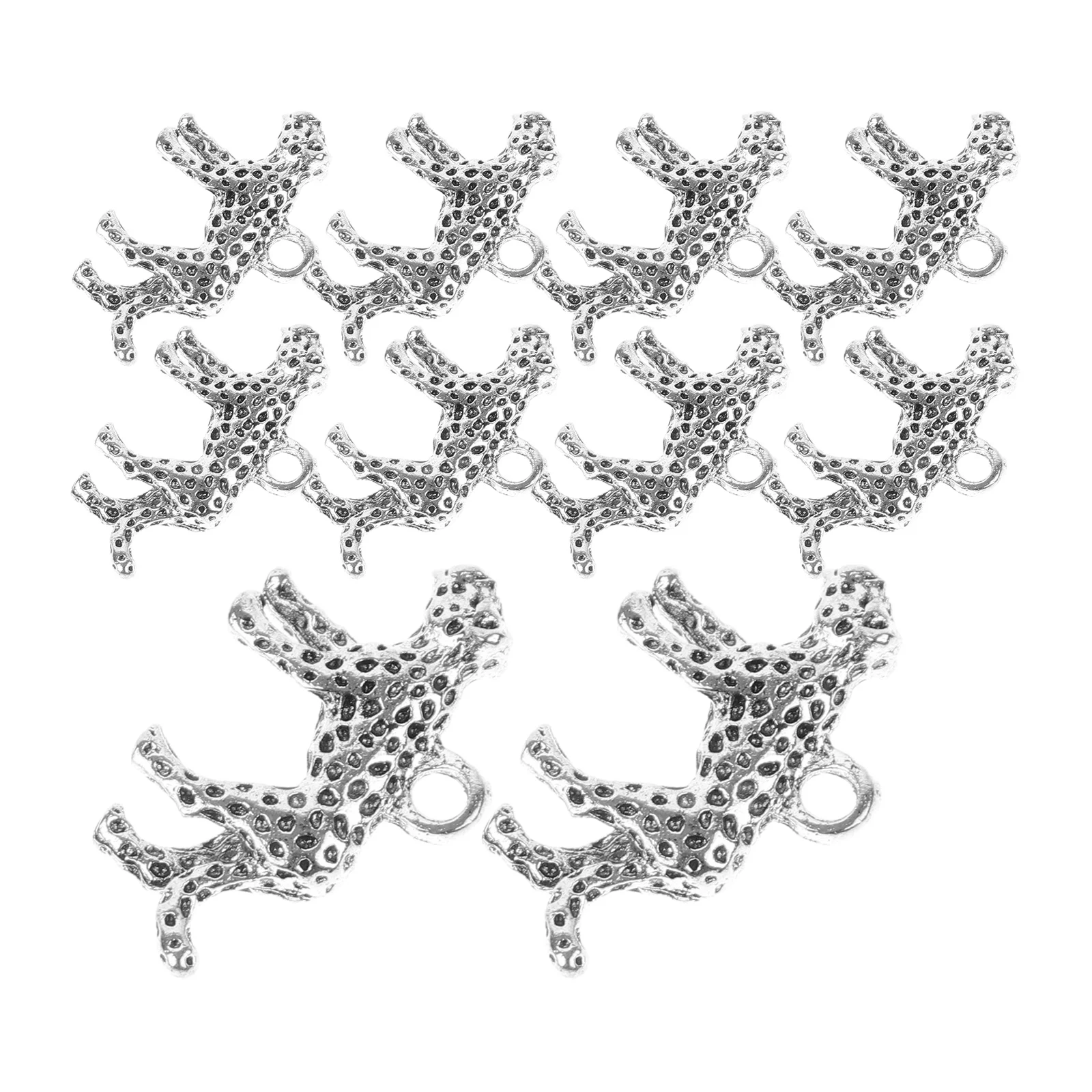 10Pcs 3D Leopard Pendants DIY Necklace Charms Metal Jewelry Decors Fun Party Accessories Charms for Necklaces Necklace Pendants
