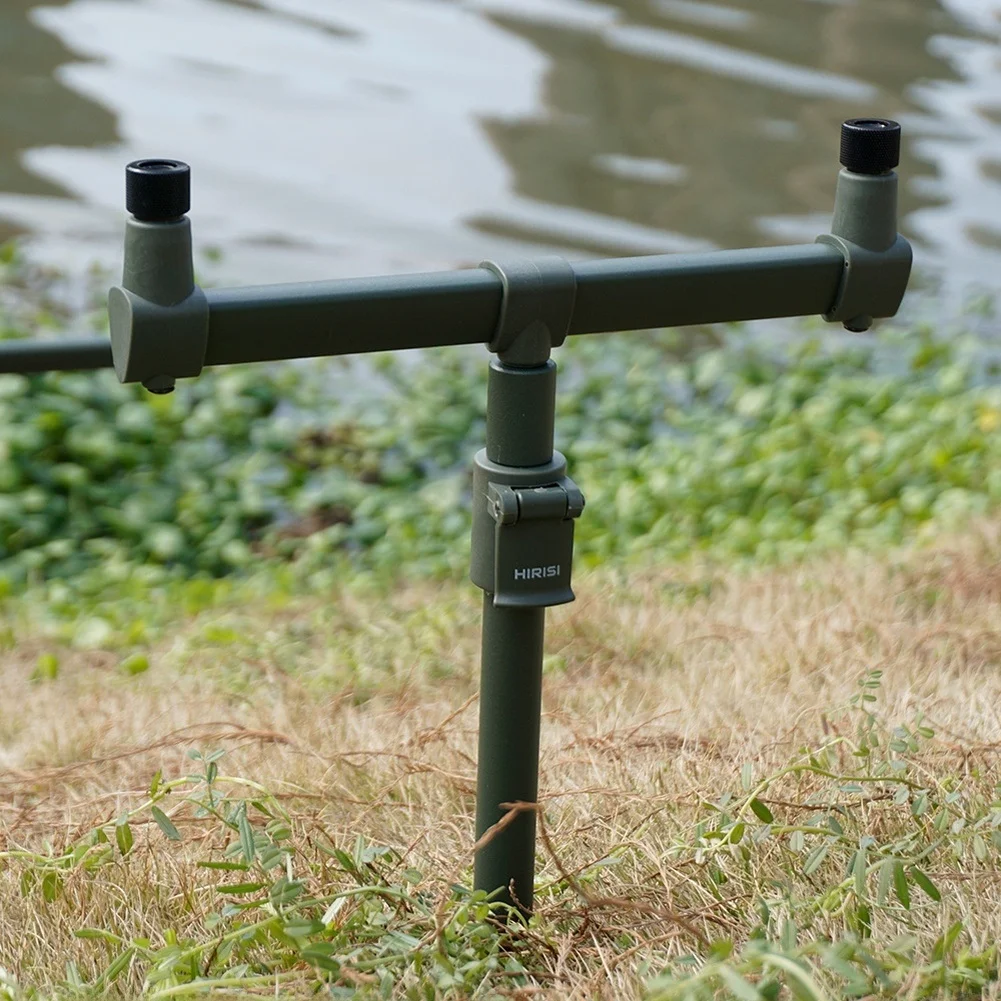 Extendable Carp Fishing Rod Holder Bar for Aluminum Alloy Bite Alarms with Adjustable 25cm and 30cm Lengths for Session Fishing