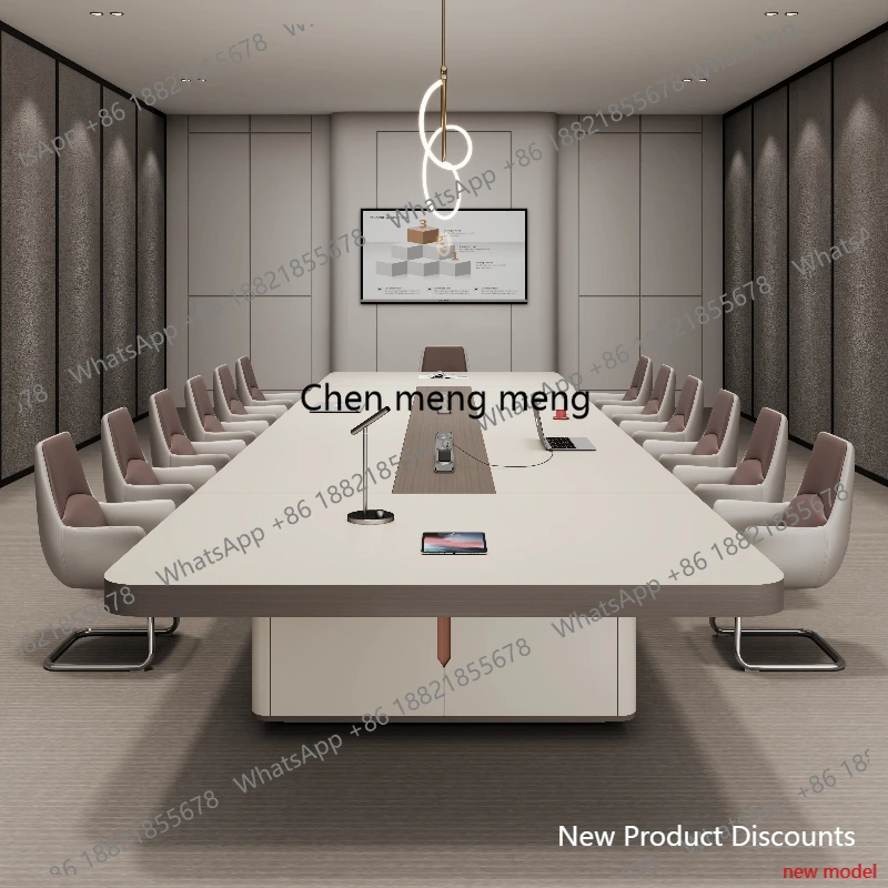 L6080 negotiation training table meeting tables conference table Office Furniture gaming desk Equipped with LED lights