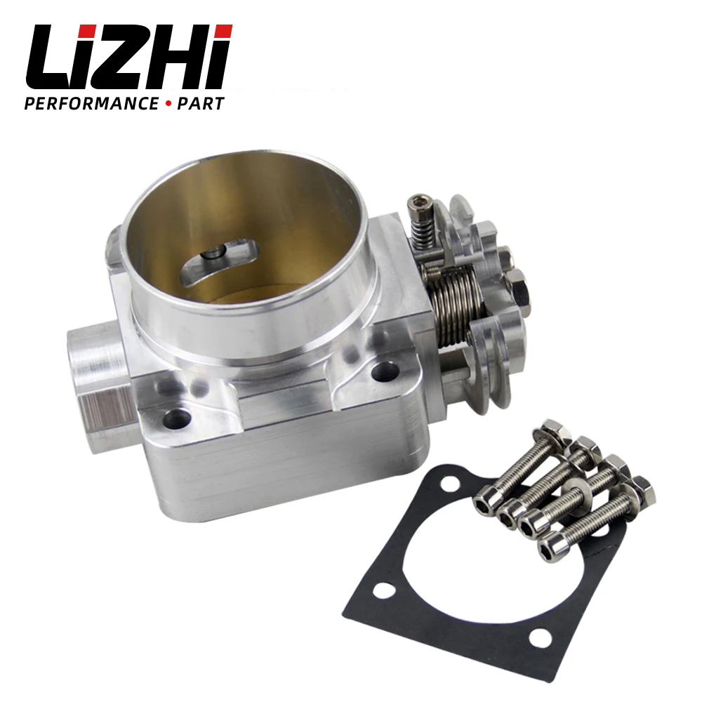 LIZHI RACING - NEW THROTTLE BODY For Mitsubishi Evo 4 5 6 70mm Uprated Racing Billet Throttle Body LZ6941