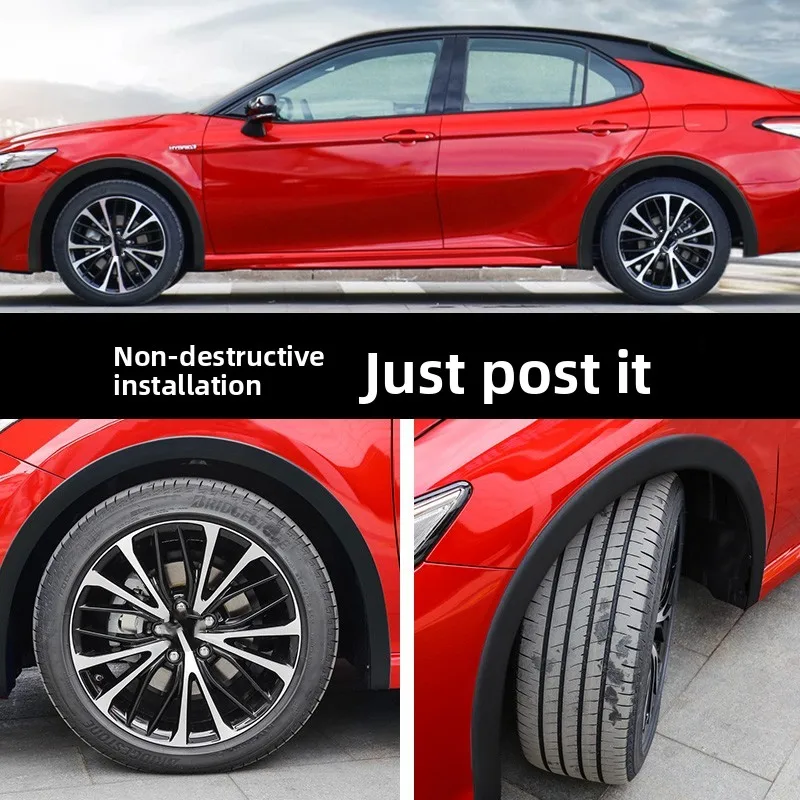 1.5 متر العالمي بولي كلوريد الفينيل شريط عازل أقواس السيارات الجناح المتوسع حامي الشفاه السيارات قطعة من نسيج عجلة الحاجب المضادة للتصادم واقيات الطين قطاع