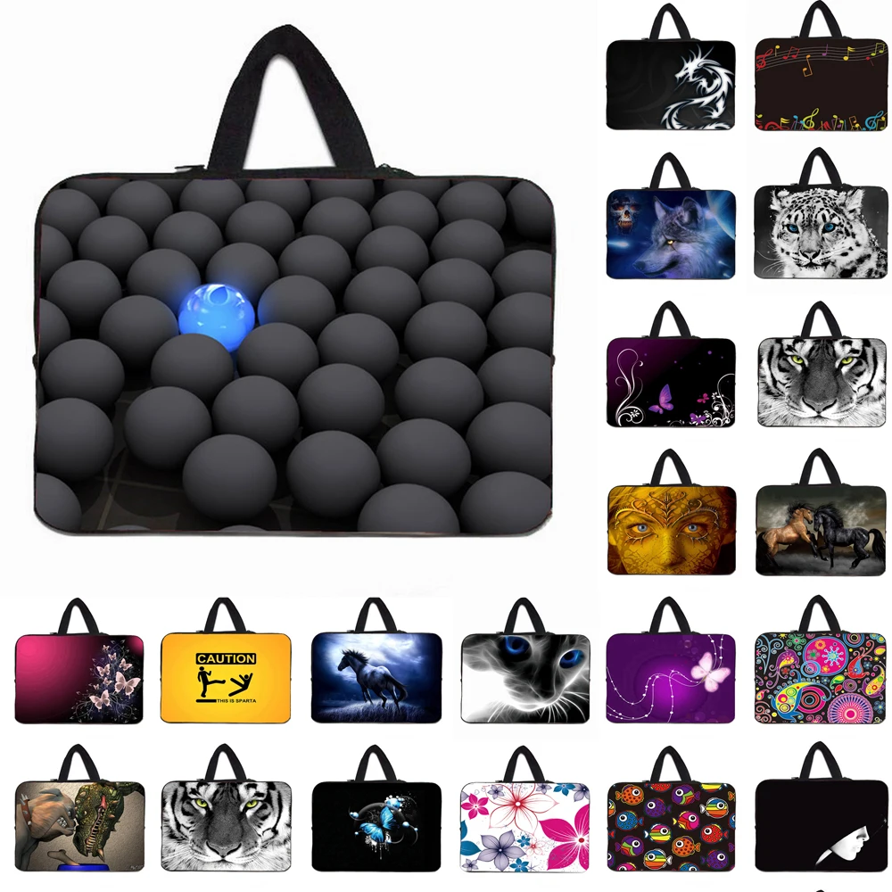 Laptop Print Sleeve Case For Macbook Dell HP Asus Acer Lenovo 11 12 13.3 14 15 Inch Laptops Bag For Mac Pro 13 15 Notebook Bags