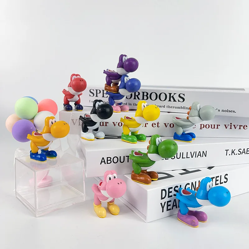 

Super Mario Bros Doll Models Anime Peripherals Desktop Decorations Action Figures Kawaii Yoshi Models Holiday Gifts Kids Toys