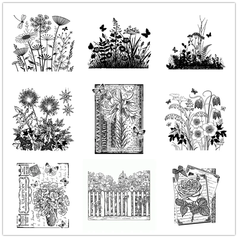 New Arrival Clear Stamps 2021 For Scrapbooking Paper Making Flower Bouquet Account Craft Set Card Transparent Seal