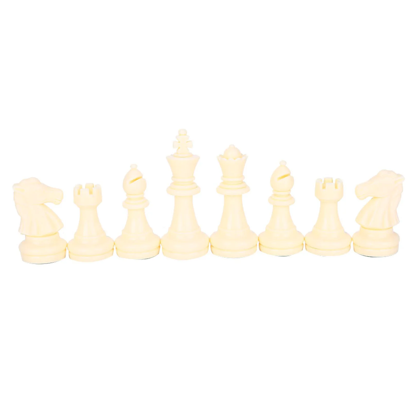 International Chess Game Plastic Chessmen Set International Chess Game Complete Chessmen Set Black&amp White