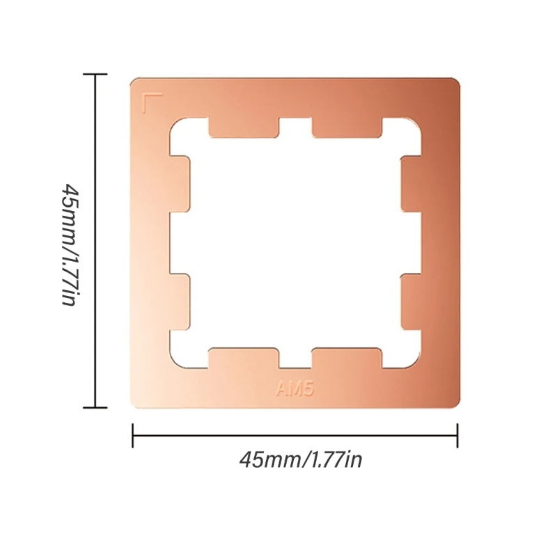 

AM5 Thermal Pastes Guard AM5 CPU Contacts Frame Thermal Conductive Pad CPU Bending Correction for 7950X 7900X 7700X