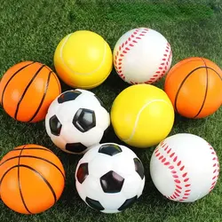 4pcs Solid Sponge Soft Ball Children Sports Basketball Football Toys Decompression Release Ball Baseball Tennis Gift Souvenir