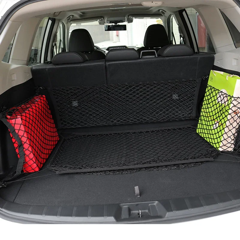 Rede elástica para armazenamento de bagagem de porta-malas de carro, acessórios automotivos para subaru forester impreza ascendente outback legado xv wrx brz