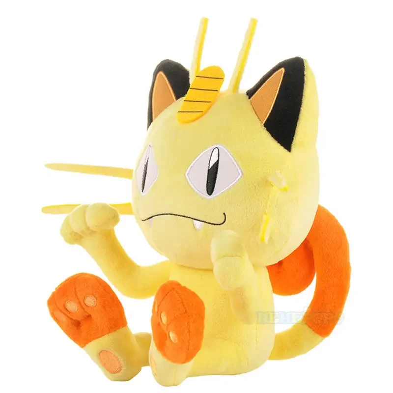 Pokemon Meowth Pluche Speelgoed Pop Cartoon Meowth Zachte Knuffels Poppen Kinderen Speelgoed Verjaardagscadeautjes 25Cm