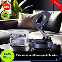 Adjustable & Foldable Magnetic Phone Holder, N52 Strong Magnet, 360° Rotatable, Vacuum Suction Cup Mount for Dashboard, Bathroom