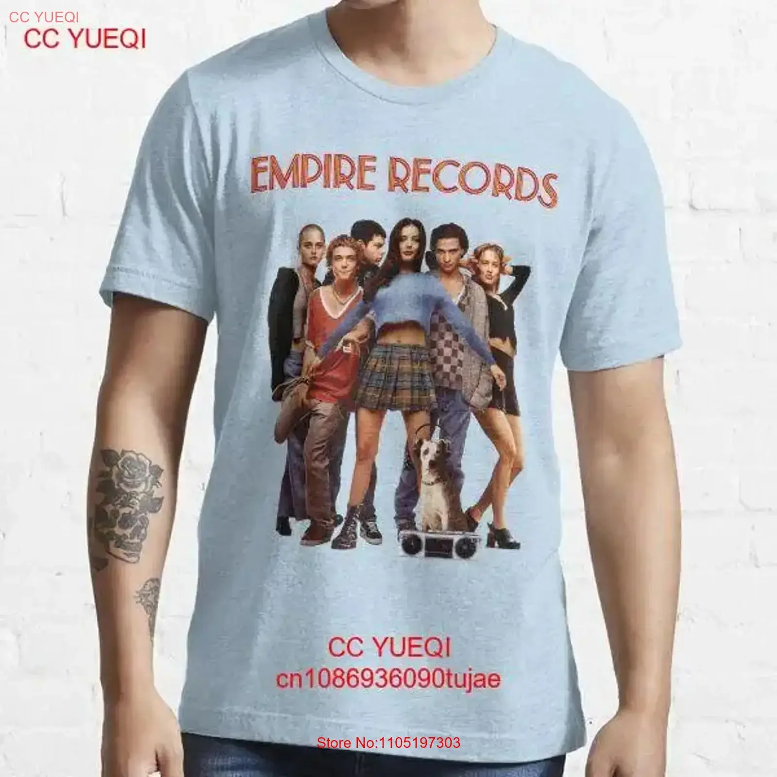 

Футболка Empire Records Essential, винтажная, дышащая, унисекс, в стиле стритвир, с графическим принтом, слегка удобная, повседневная.