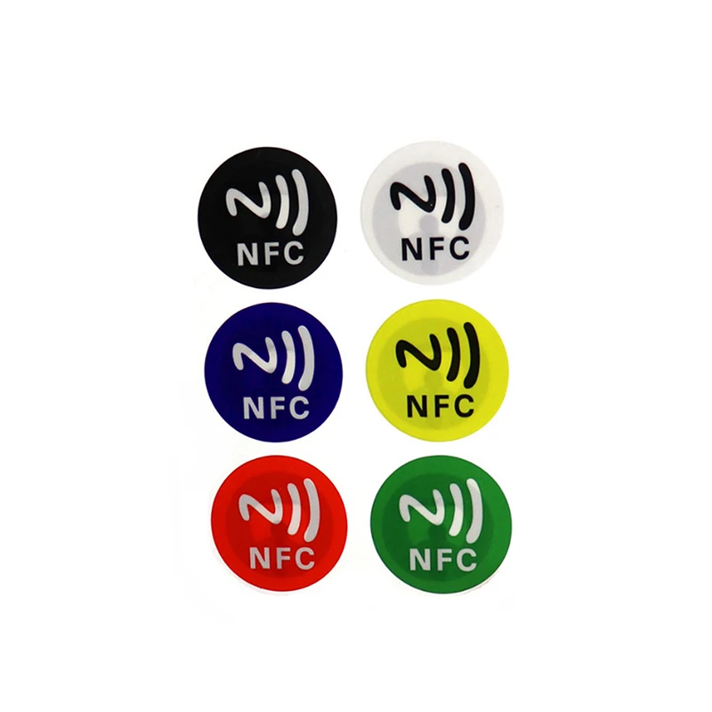 6pcs ntag213 Hochfrequenz-Chip Anti-Diebstahl-Aufkleber RFID liefern selbst klebende NFC Electronic Tag DIY Zubehör